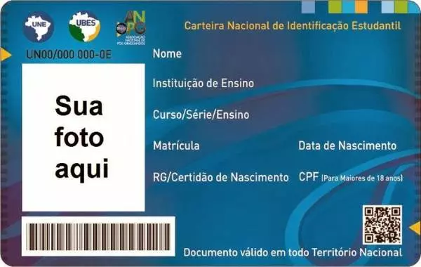 carteirinha de estudante
