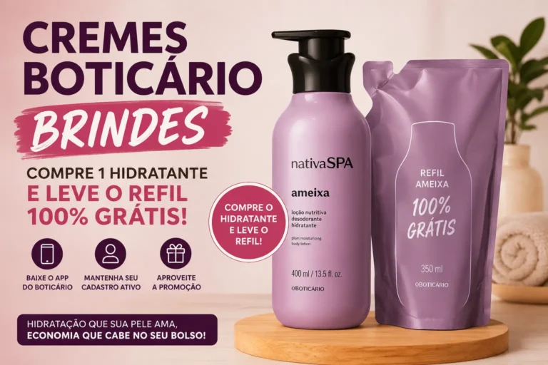 cremes boticario brindes