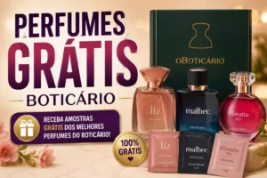 perfumes grátis do Boticário